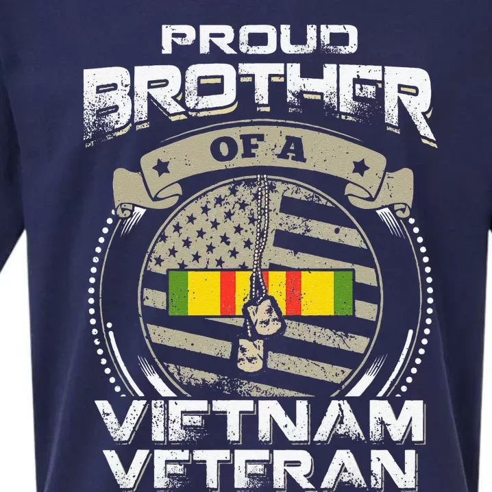 Proud Brother Of Vietnam Veteran American Flag Father's Day Sueded Cloud Jersey T-Shirt