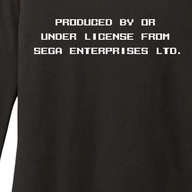 Produced By Or Under License From Sega Enterprises Ltd Womens CVC Long Sleeve Shirt