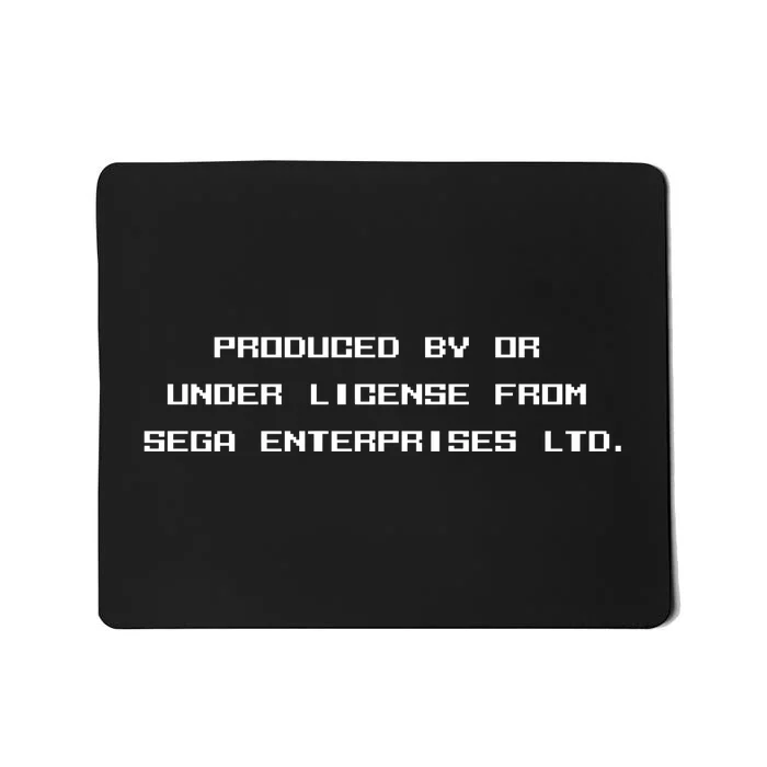 Produced By Or Under License From Sega Enterprises Ltd Mousepad