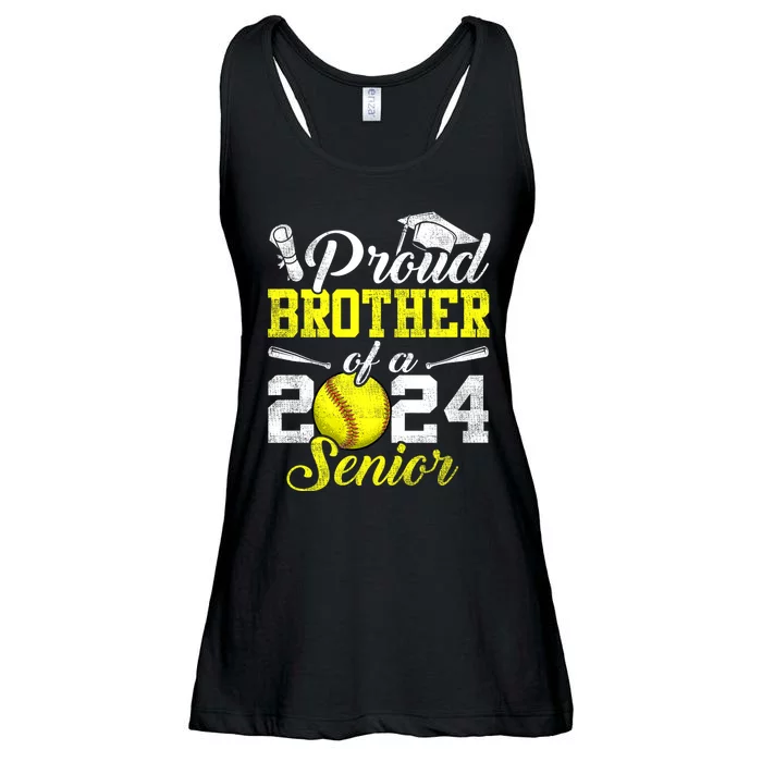 Proud Brother Of A 2024 Senior Brother Class 2024 Softball Ladies Essential Flowy Tank