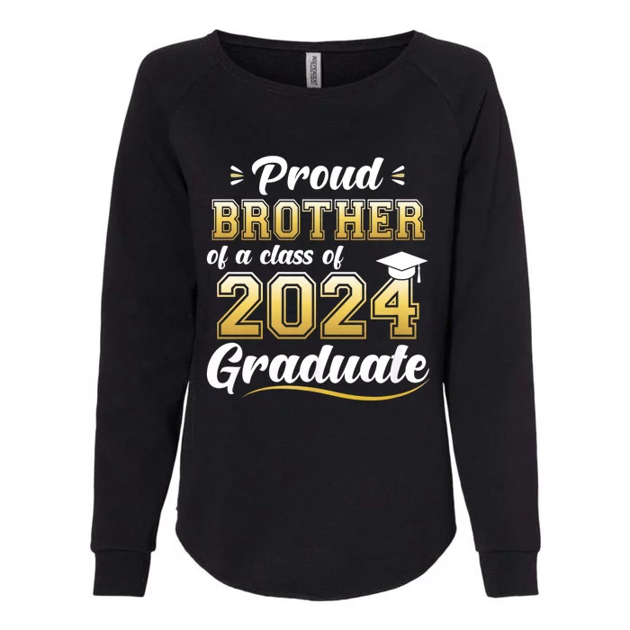 Proud Brother Of A Class Of 2024 Graduate Senior Graduation Womens California Wash Sweatshirt