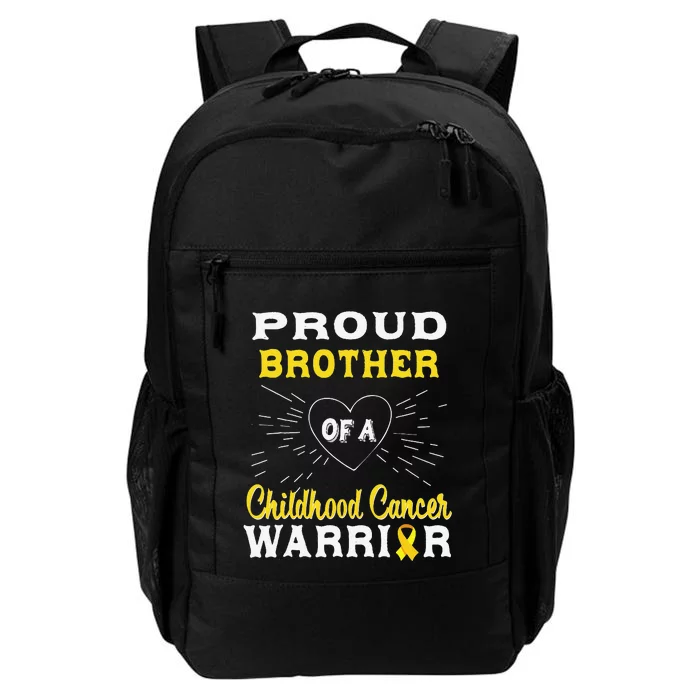 Proud Brother Of A Childhood Cancer Warrior Awareness Daily Commute Backpack