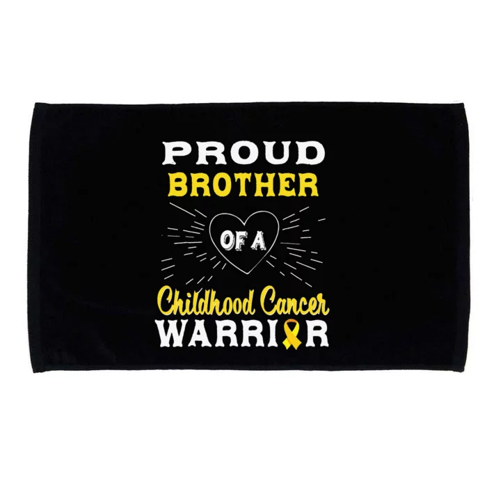 Proud Brother Of A Childhood Cancer Warrior Awareness Microfiber Hand Towel