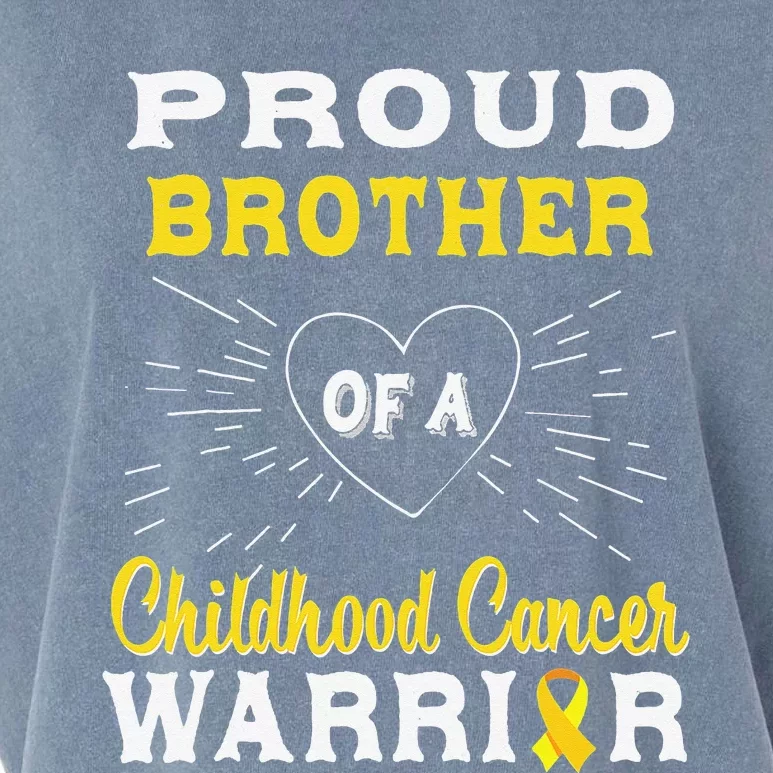 Proud Brother Of A Childhood Cancer Warrior Awareness Garment-Dyed Women's Muscle Tee