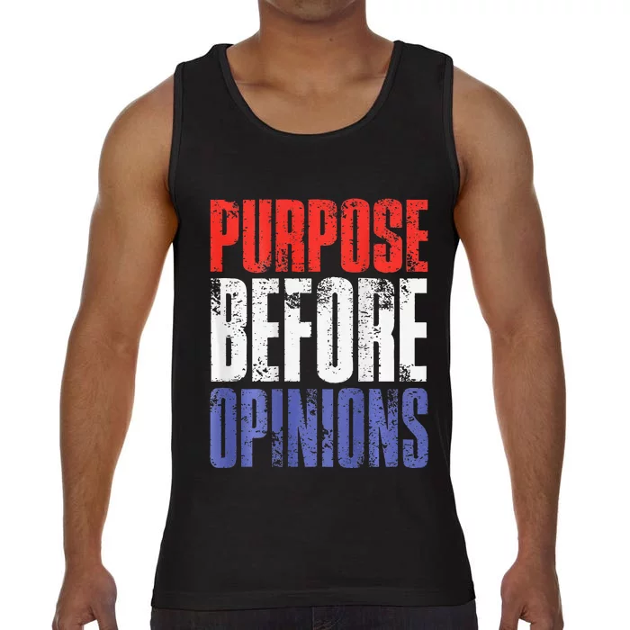 Purpose Before Opinions Austin Theory Live Comfort Colors® Tank Top