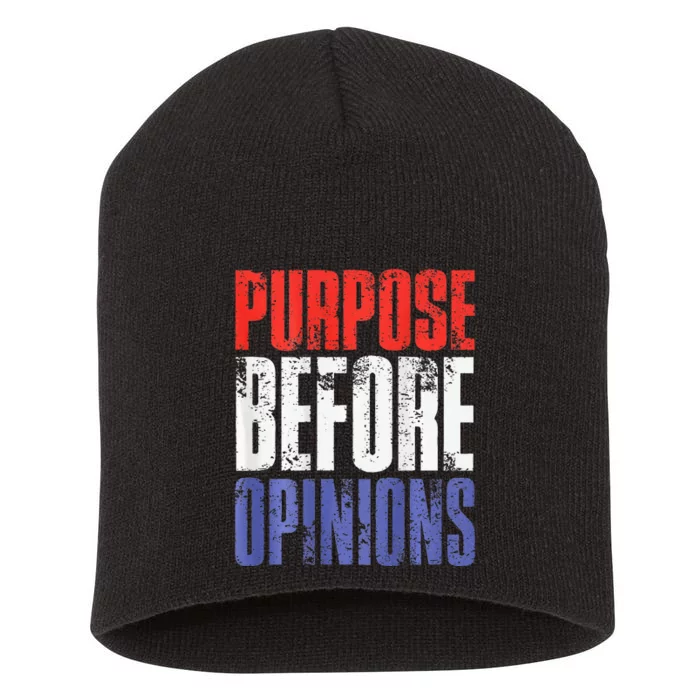 Purpose Before Opinions Austin Theory Live Short Acrylic Beanie