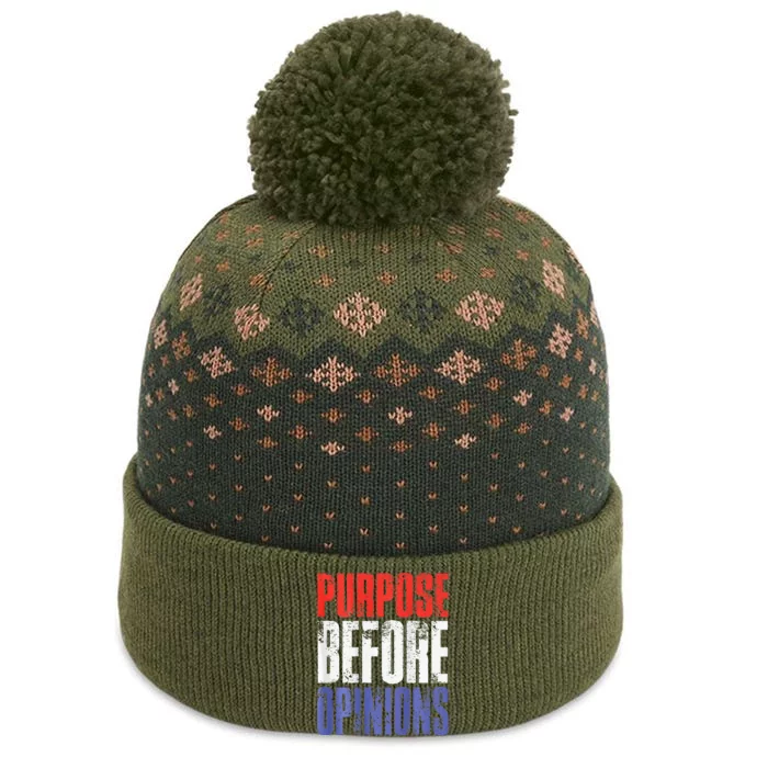 Purpose Before Opinions Austin Theory Live The Baniff Cuffed Pom Beanie