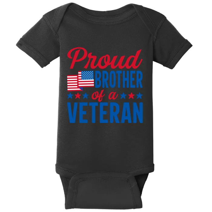 Proud Brother Of Veterans Day T Baby Bodysuit