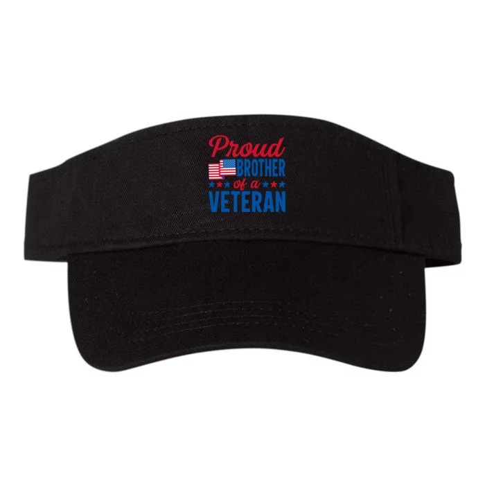 Proud Brother Of Veterans Day T Valucap Bio-Washed Visor