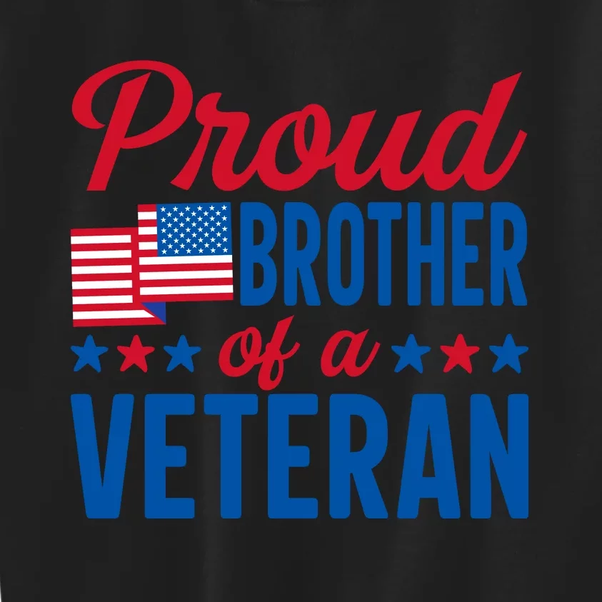 Proud Brother Of Veterans Day T Kids Sweatshirt