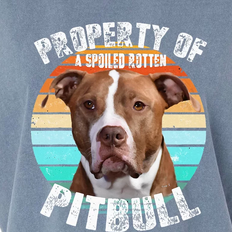 Pit Bull Owner Lover Retro Pitbull Garment-Dyed Women's Muscle Tee