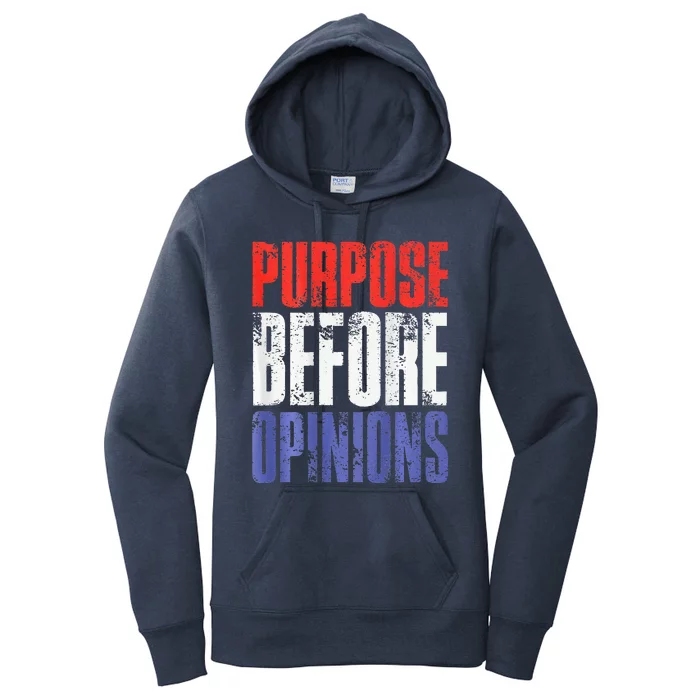 Purpose Before Opinions Austin Theory Live Women's Pullover Hoodie