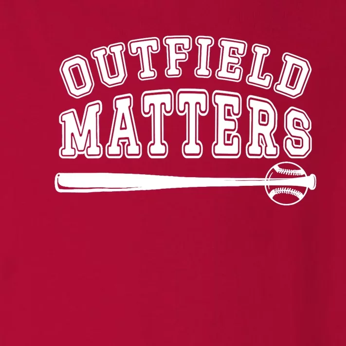 Playing Baseball Outfield Matters - Baseball Outfields Funny Toddler Long Sleeve Shirt