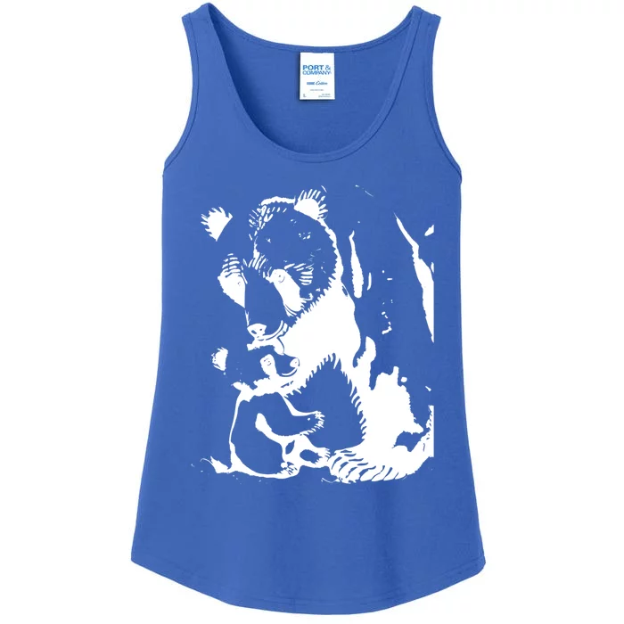 Papa Bear Or Mama Bear With Bear Animal Gift Ladies Essential Tank