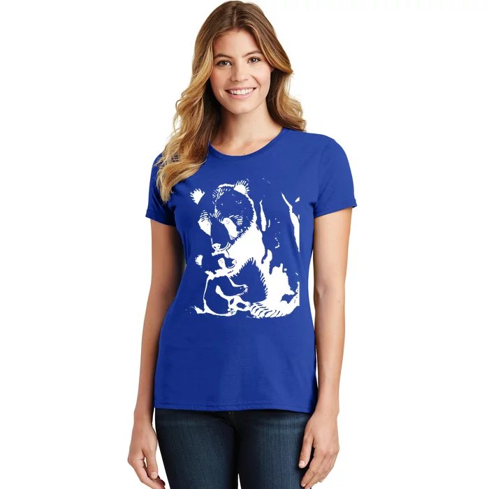 Papa Bear Or Mama Bear With Bear Animal Gift Women's T-Shirt