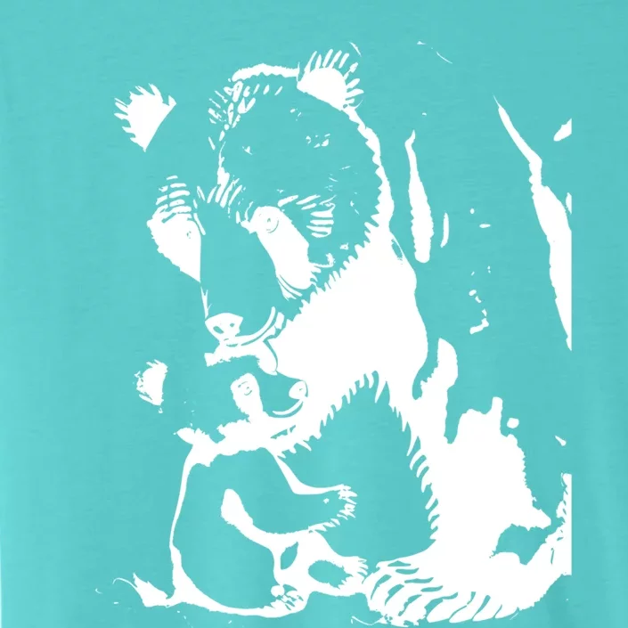 Papa Bear Or Mama Bear With Bear Animal Gift ChromaSoft Performance T-Shirt