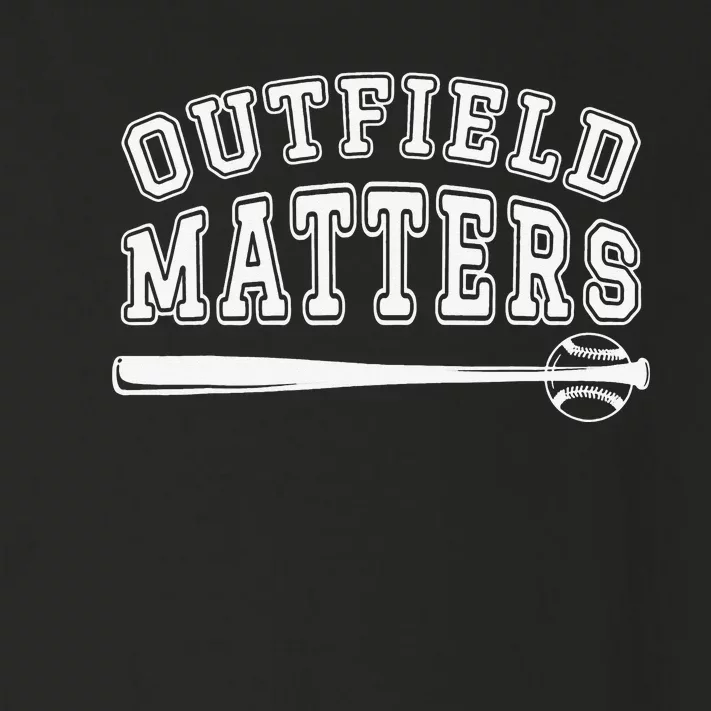 Playing Baseball Outfield Matters Baseball Outfields Funny Toddler Long Sleeve Shirt