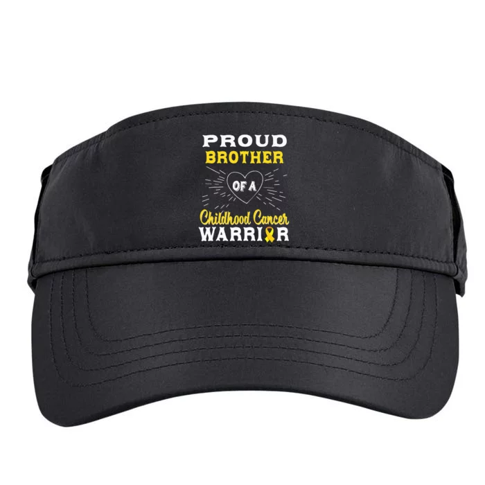 Proud Brother Of A Childhood Cancer Warrior Awareness Adult Drive Performance Visor