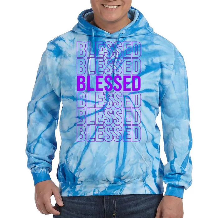 Purple Blessed Purple Tie Dye Hoodie