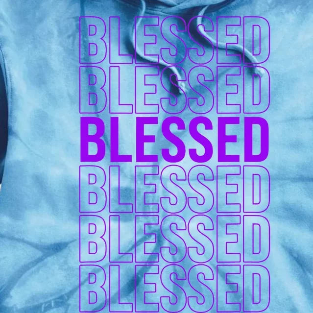 Purple Blessed Purple Tie Dye Hoodie