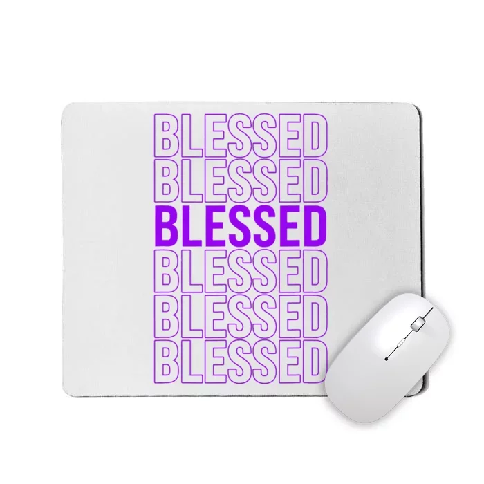 Purple Blessed Purple Mousepad