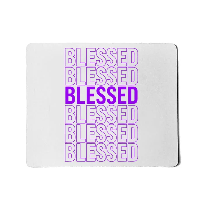 Purple Blessed Purple Mousepad