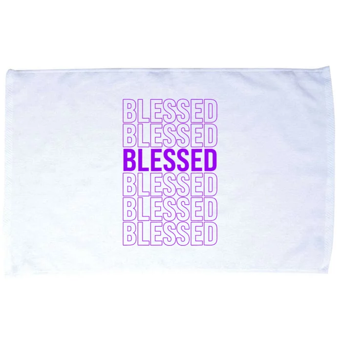 Purple Blessed Purple Microfiber Hand Towel