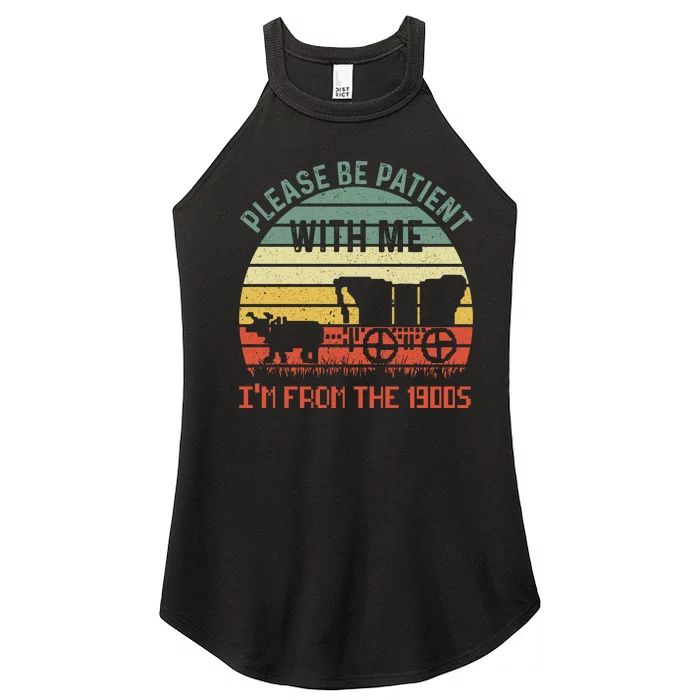 Please Be Patient With Me IM From The 1900S Women’s Perfect Tri Rocker Tank