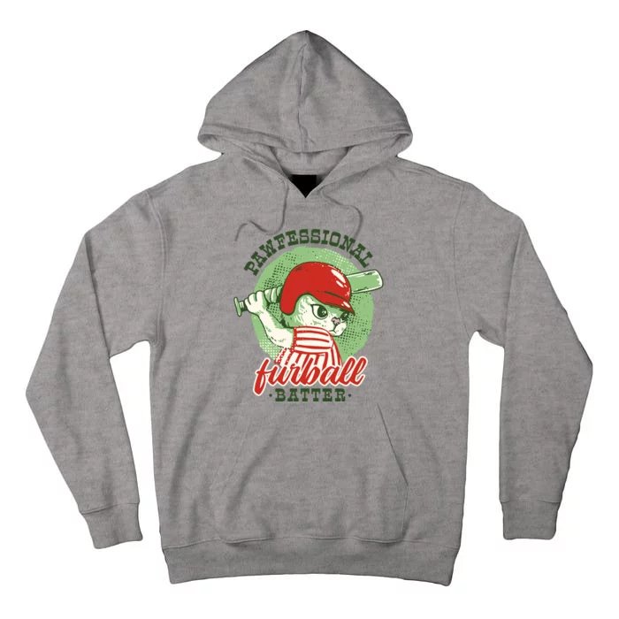 Professional Baseball Player Cat Cute Tall Hoodie