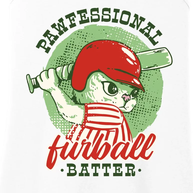 Professional Baseball Player Cat Cute Ladies Essential Tank