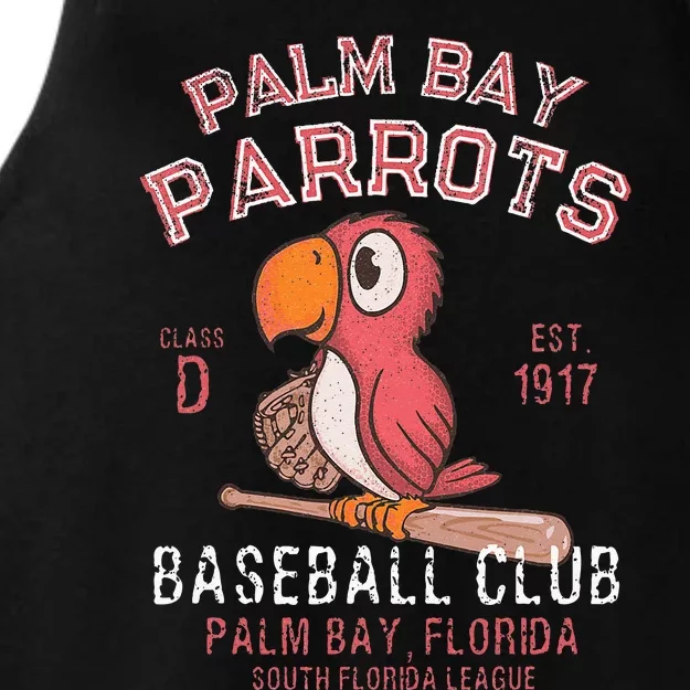 Palm Bay Parrots Baseball Retro Minor League Baseball Team Ladies Tri-Blend Wicking Tank