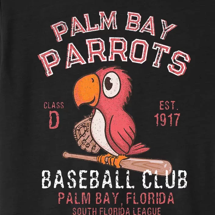 Palm Bay Parrots Baseball Retro Minor League Baseball Team ChromaSoft Performance T-Shirt