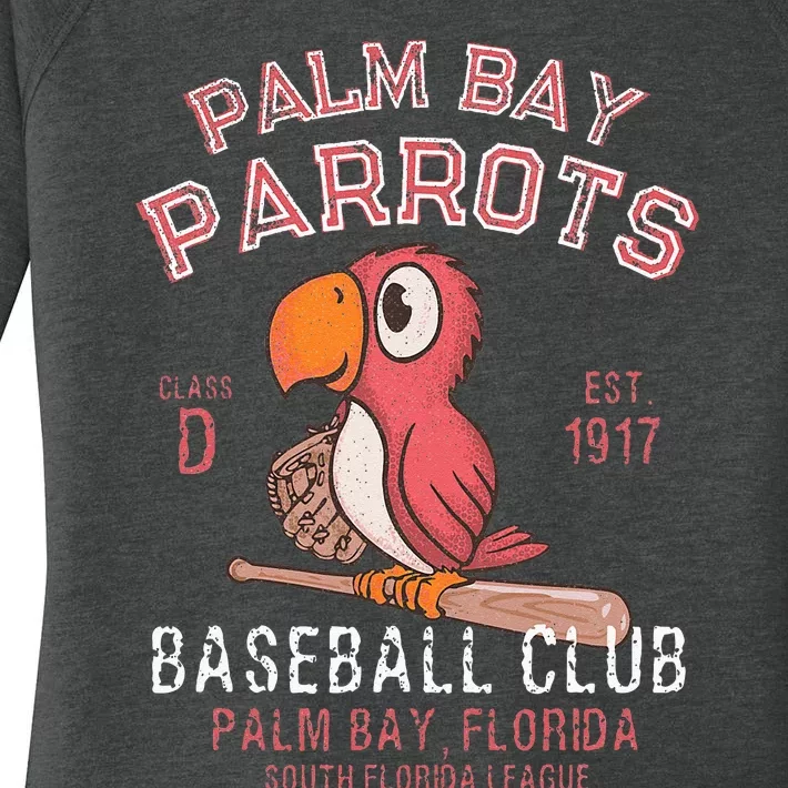 Palm Bay Parrots Baseball Retro Minor League Baseball Team Women's Perfect Tri Tunic Long Sleeve Shirt