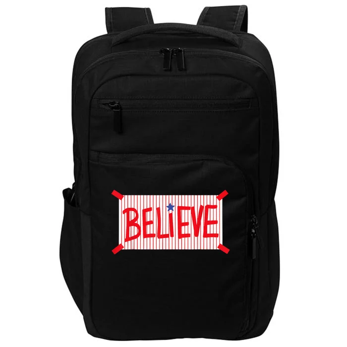 P.H.I.L.L.Y Believe Philadelphia Baseball Player Impact Tech Backpack