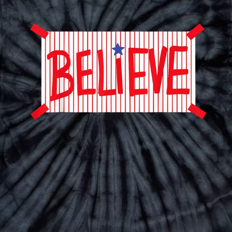 P.H.I.L.L.Y Believe Philadelphia Baseball Player Tie-Dye T-Shirt