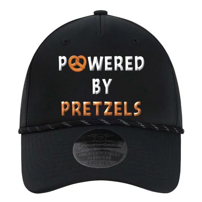 Powered By Pretzels Funny Pretzel Lovers Pretzel Day Saying Cute Gift Performance The Dyno Cap