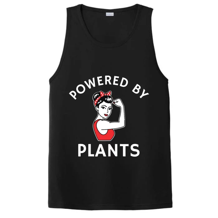 Powered By Plants Retro Womens Vegan Fitness Performance Tank