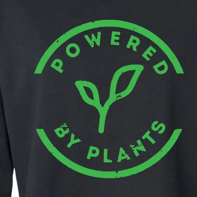 Powered By Plants Vegan Workout Cropped Pullover Crew