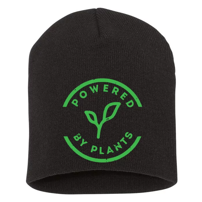 Powered By Plants Vegan Workout Short Acrylic Beanie