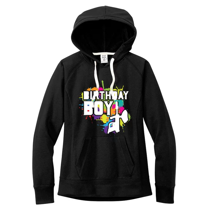 Paintball Birthday Party Theme Women's Fleece Hoodie