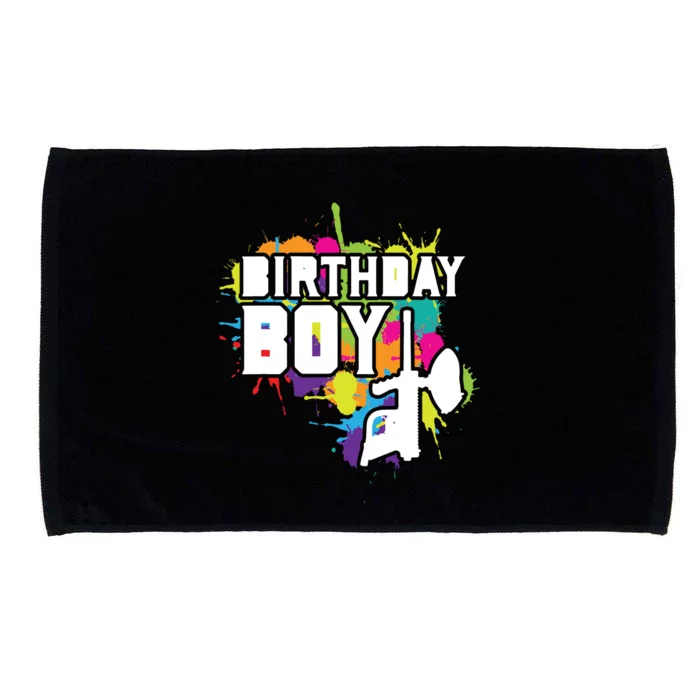 Paintball Birthday Party Theme Microfiber Hand Towel