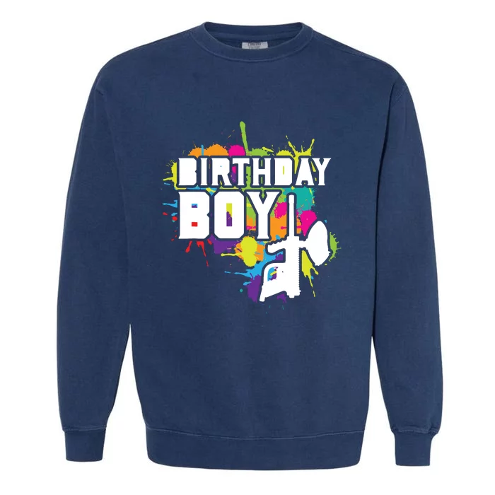 Paintball Birthday Party Theme Garment-Dyed Sweatshirt