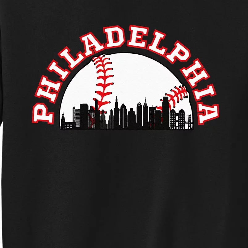 Philadelphia Baseball Philadelphia Cityscape Skyline Sweatshirt