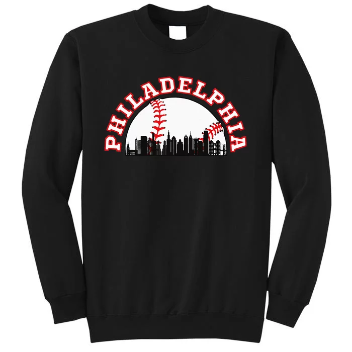 Philadelphia Baseball Philadelphia Cityscape Skyline Sweatshirt