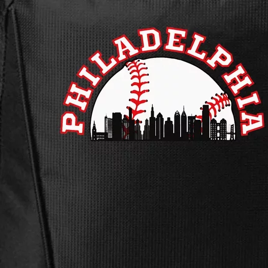 Philadelphia Baseball Philadelphia Cityscape Skyline City Backpack