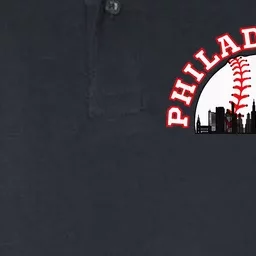 Philadelphia Baseball Philadelphia Cityscape Skyline Softstyle Adult Sport Polo