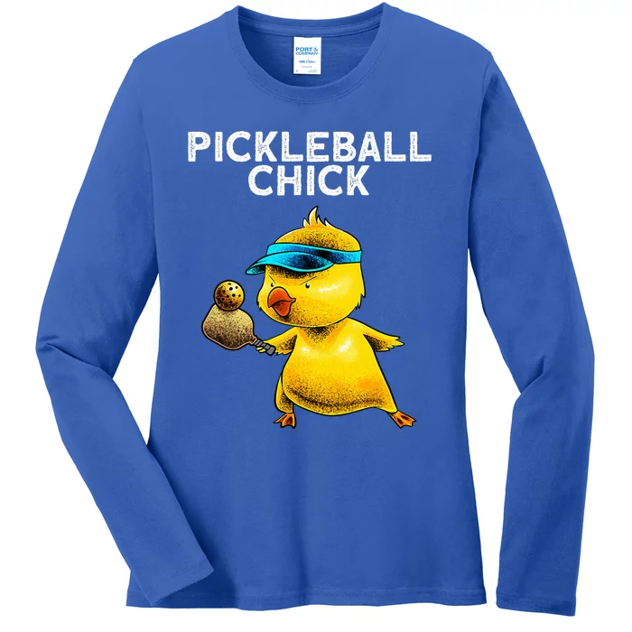 Pickle Ball Player Ladies Long Sleeve Shirt