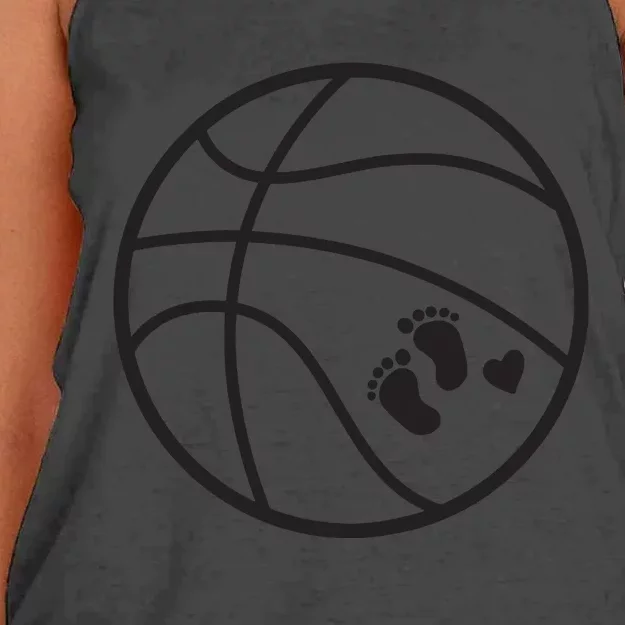 Pregnant Basketball Pregnancy Belly Costume For Halloween Women's Knotted Racerback Tank