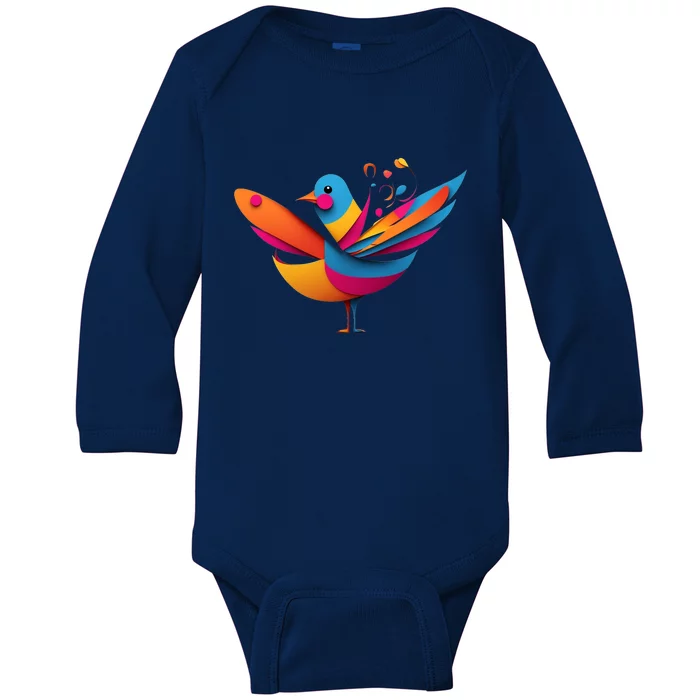 Paper Bird Baby Long Sleeve Bodysuit