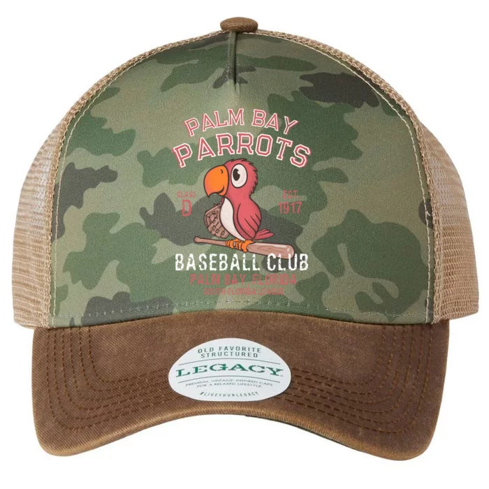 Palm Bay Parrots Baseball Retro Minor League Baseball Team Cool Gift Legacy Tie Dye Trucker Hat